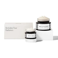Naked & Thriving The Retinol Alternative Duo Restore Ultra Rich Night Cream (50mL) + Revive Firming Eye Cream (15mL) with Hyaluronic Acid and Bakuchiol (Set of 2)