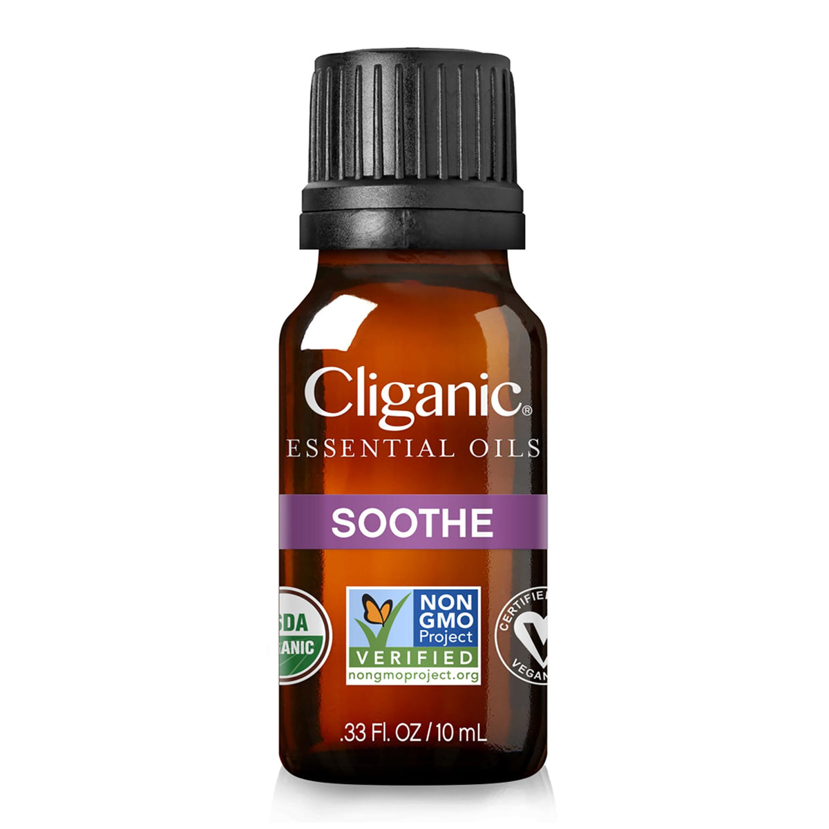Cliganic Soothe Essential Oil Blend - Organic, Natural Aromatherapy Oil for Diffuser Steam Distilled | Non-GMO Verified
