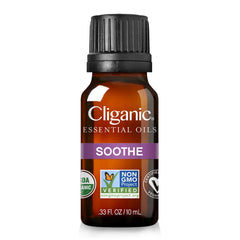 Cliganic Soothe Essential Oil Blend - Organic, Natural Aromatherapy Oil for Diffuser Steam Distilled | Non-GMO Verified