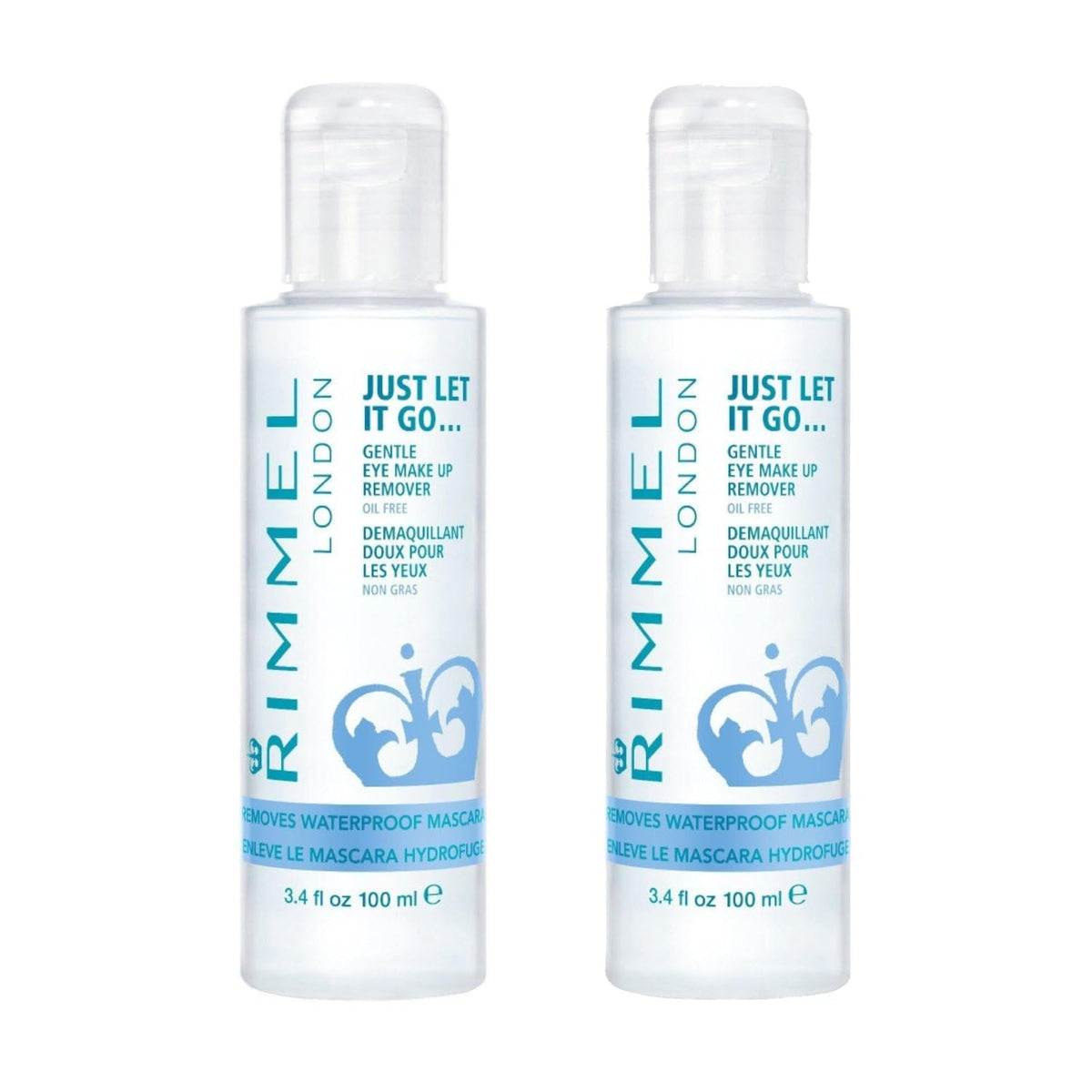 Rimmel Just Let It Go Eye Make Up Remover, 4.2 Fl Oz, 2 Count (Pack of 1)