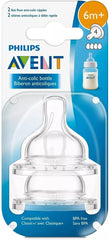 Philips Avent Anti-Colic Fast Flow for Avent Anti-Colic Baby Bottles, 6 Months+ (Pack of 4)