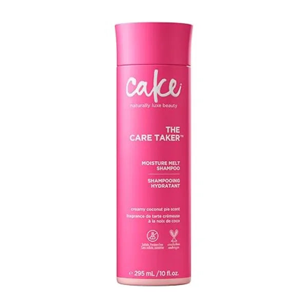 Cake Beauty Moisturizing Shampoo, The Care Taker Hydrates and Replenishes Dry Hair With Coconut Water, Hyaluronic Acid & Shea Butter For All Hair Types 10 Fl Oz / 295 ml