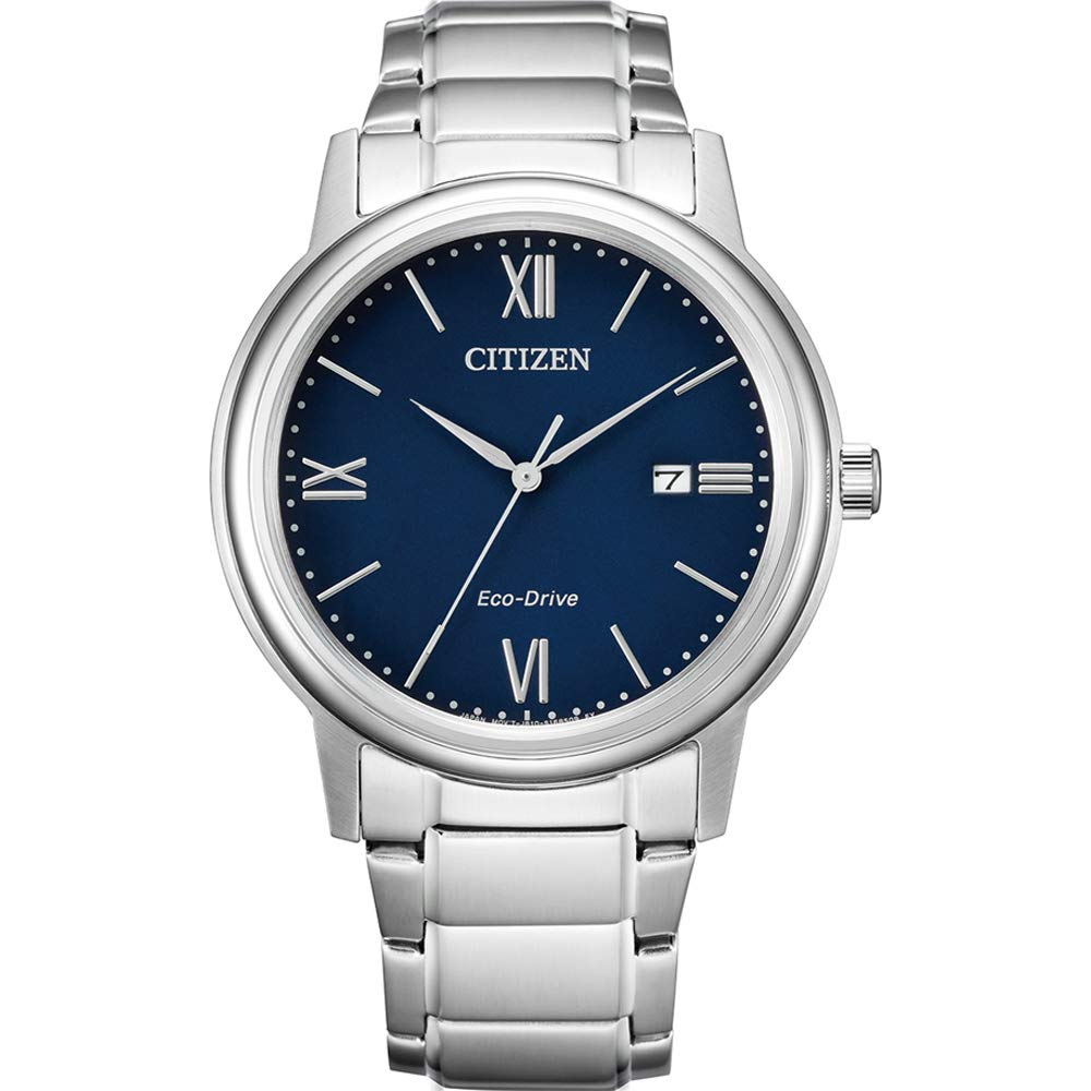 Citizen Mens Analogue Eco-Drive Watch with Stainless Steel Band