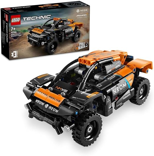 LEGO Technic NEOM McLaren Extreme E Race Car Toy For Kids, Boys & Girls Aged 7+ Years Old who Love Model Cars, Off-Road Pull-Back Racing Vehicle Set, Birthday Gift Idea 42166