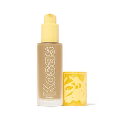 Kosas Revealer Skin-Improving Foundation with SPF 25 Protection - Hydrate, Brighten, Soothe, Plump, Protect Skin - Smoothing Texture, Natural Finish and Clean Formula - Light Medium Neutral Olive 210