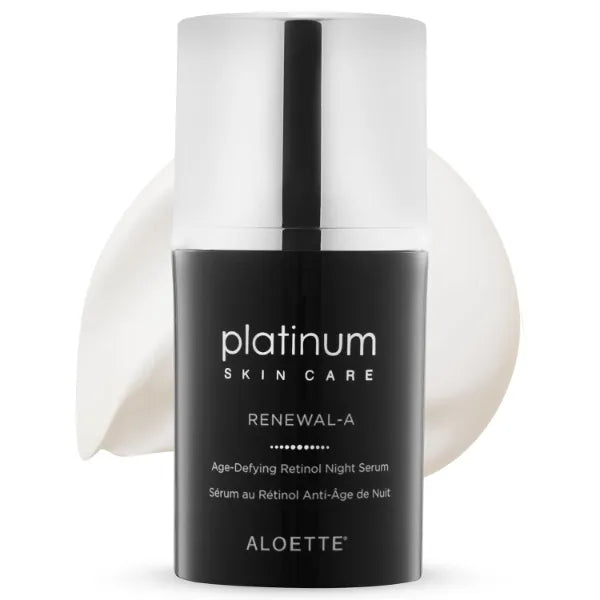 Aloette Retinol Serum for Face - Hydrating Vitamin C Face Serum with Niacinamide Hydrates, Plumps & Brightens Skin - Night Facial Serum Skincare for Fine Lines & Uneven Skin Tone, 0.54 Oz