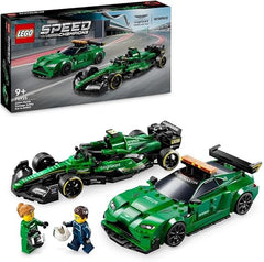 LEGO Speed Champions Aston Martin Safety Car & AMR23 Toys, 2 Model Vehicles Playset, Building Set for Kids, with 2 Minifigures, Gift for 9 Plus Year Old Boys and Girls 76925