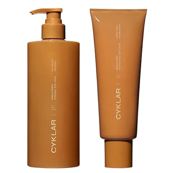 CYKLAR Nutrient Rich Body Cream + Sensorial Body Wash Bundle Vanilla Verve Fragrance