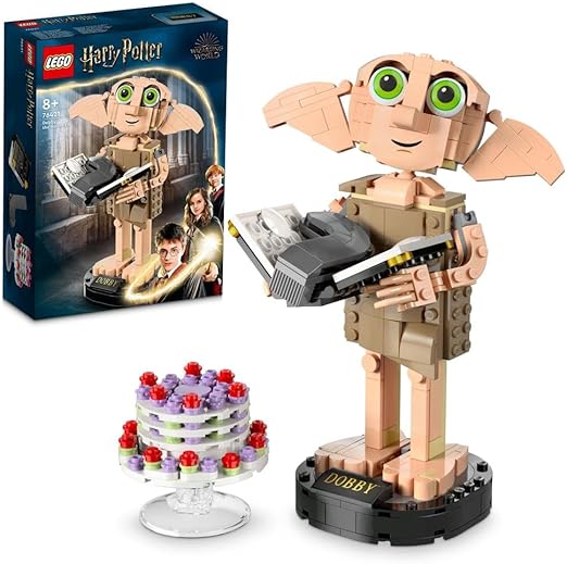 LEGO Harry Potter Dobby the House-Elf Building Toy Set, Movable Wizarding World Character Figure, Kids' Bedroom Decoration, Gift for 8 Plus Year Old Girls, Boys, Teens and Fans 76421