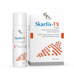 Fixderma Tranexamic Acid + 2% Kojic Acid + 1% Arbutin SKARFIX -TX Face Cream | Pigmentation Removal Cream | Kojic Acid Cream | Uneven Skin Tone - 30 gm