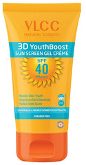 Vlcc 3D Youth Boost Spf40 Sunscreen Gel Crème, Lemon