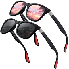 Polarized Sunglasses Mens Womens Cool Fishing Driving Hiking Ultralight Retro Wrap Around Travel sun glasses UV Protection