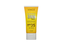 Vince Sunscreen SPF 35 - 100% Mineral Protection Against UVA/UVB Rays - Prevents Sun Spots - Hydrates, Brightens & Prevents Premature Aging - Water Resistant, 50ml
