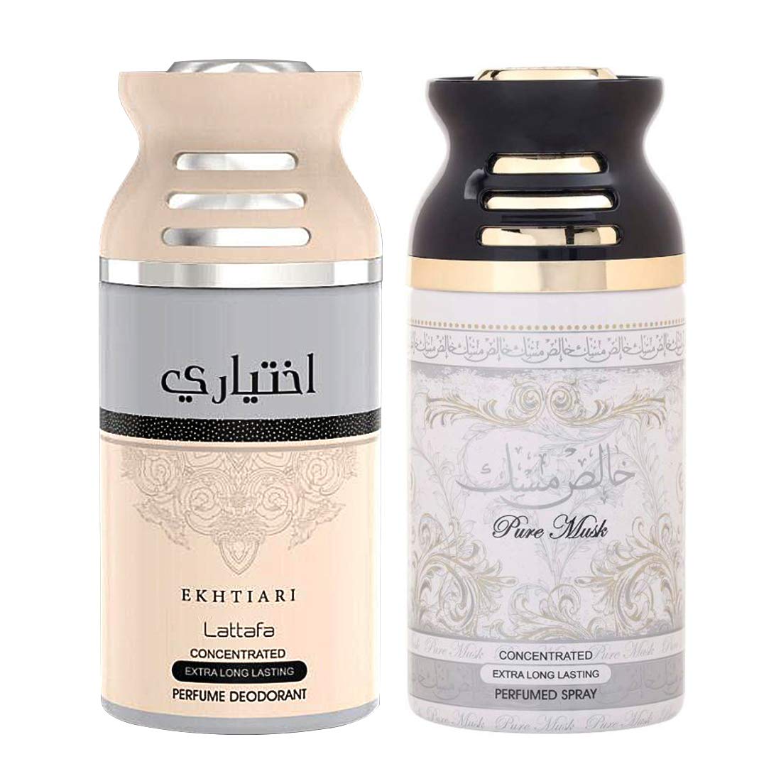 Lattafa Ekhtiari + Pure Musk, Special Deodorant Body Spray with Premium Fragrance, Crafted Both for Men and Women