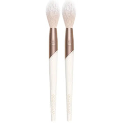 EcoTools Luxe Soft Highlighter Makeup Face Powder Brush, Sheer, Luminous Glow, Premium Quality Makeup Brush, Ultra Soft, Synthetic Bristles, Eco Friendly Face Brush, Cruelty-Free, 1 Count (Pack of 2)