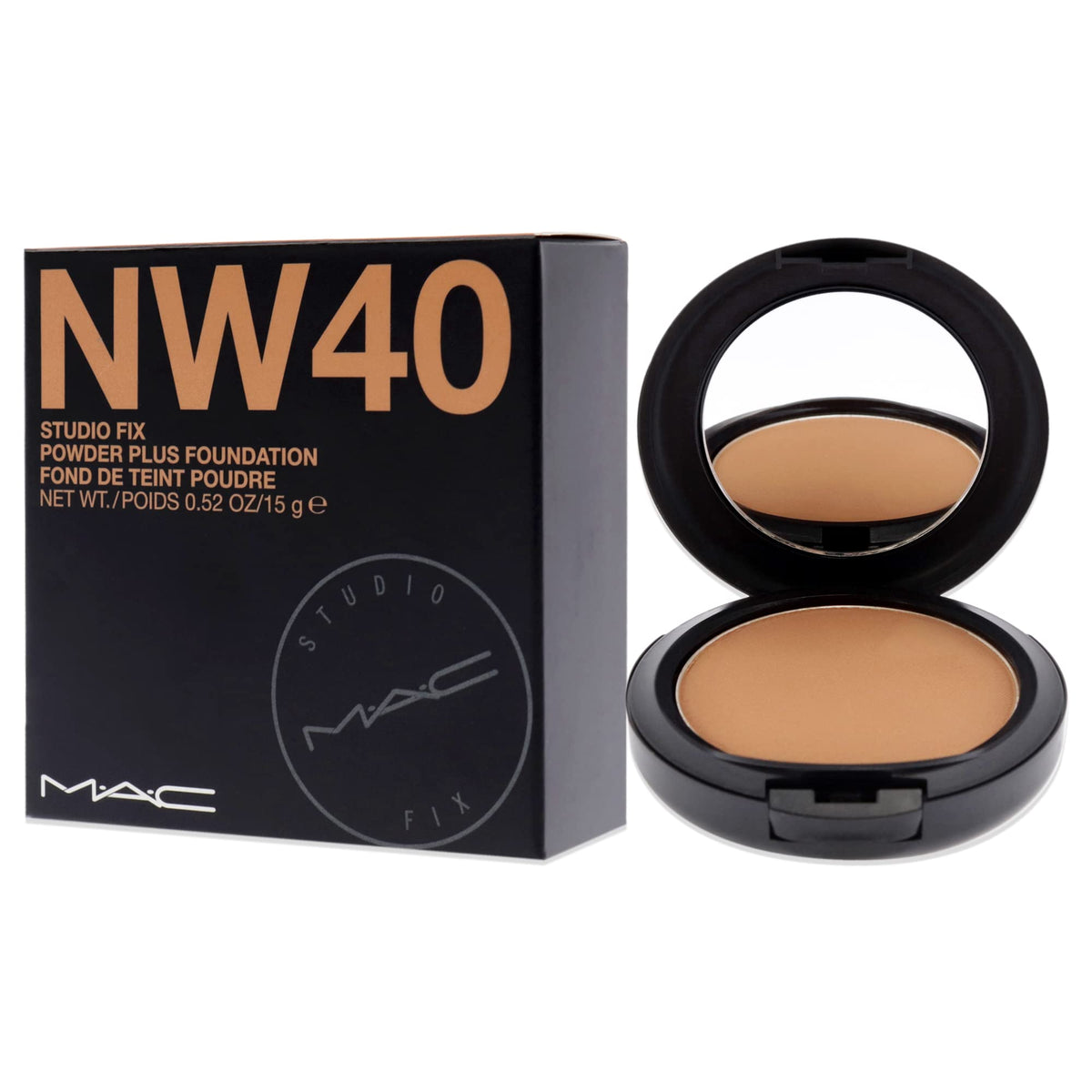 MAC Studio Fix Powder Plus Foundation, Nw40, 15 gm/0.52 Oz.