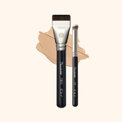 Piccasso 2Pcs Concealer Foundation Brush Premium Face Makeup Brush Brush for Liquid Makeup Flat and Soft Bristles for Seamless Application