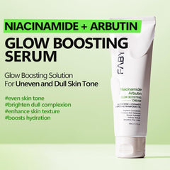 FABYOU Niacinamide Arbutin Glow Boosting Cream 80ml – Korean Skincare for Clarifying & Pore Care with 10% Niacinamide & Arbutin offering Fast Absorbing & Non-Irritating Formula