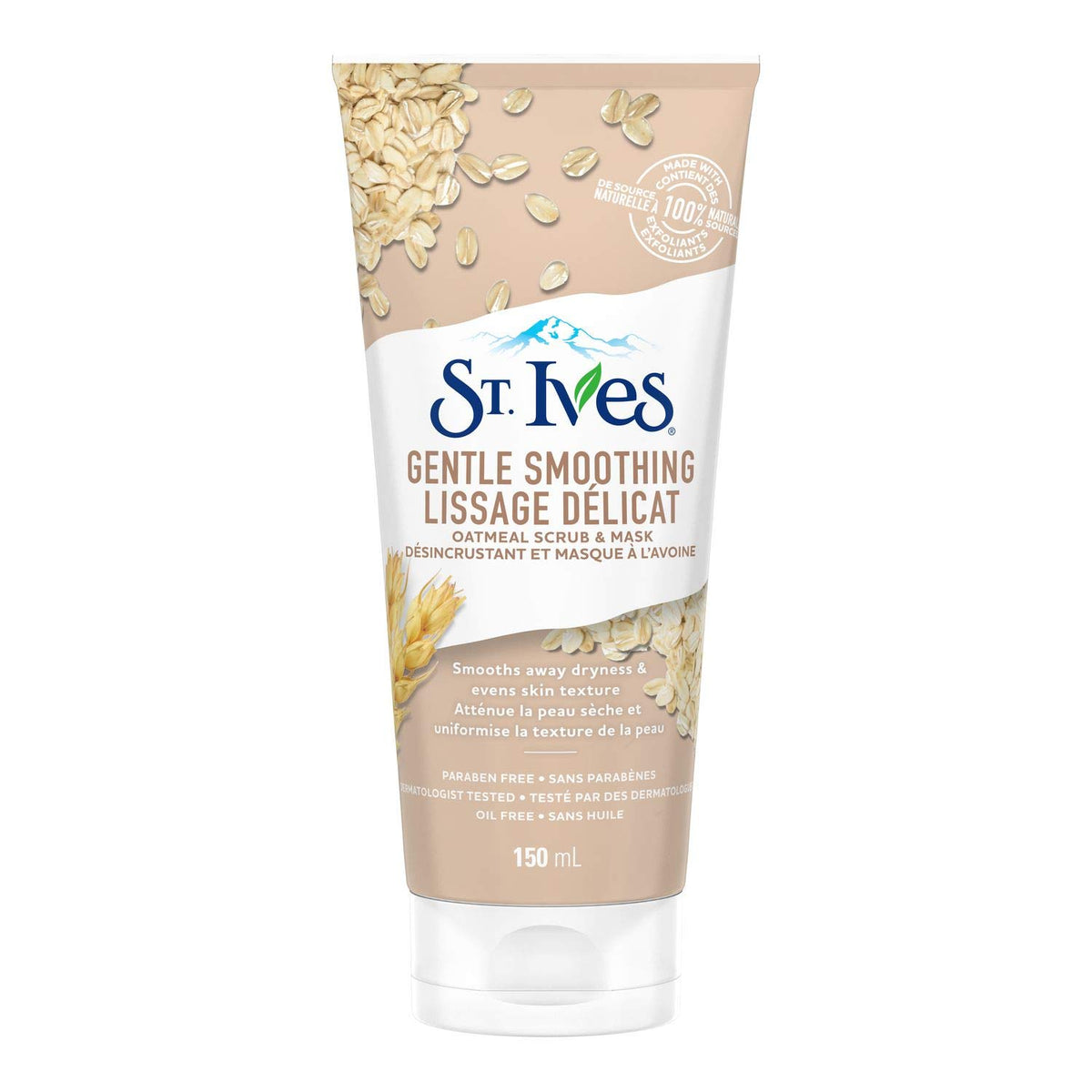St. Ives 100% Natural Exfoliants Hypoallergenic and Paraben-Less Oatmeal Scrub and Mask