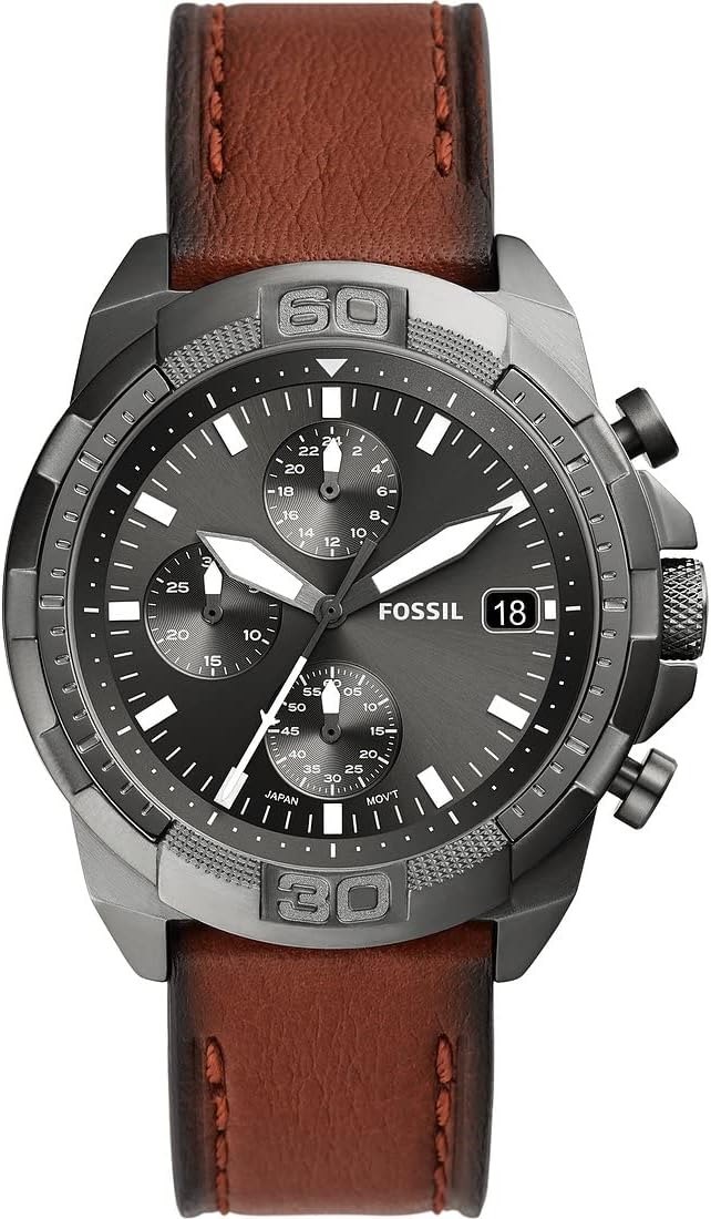 Fossil 44mm Bronson Mens Watch Fs5855, Smoke