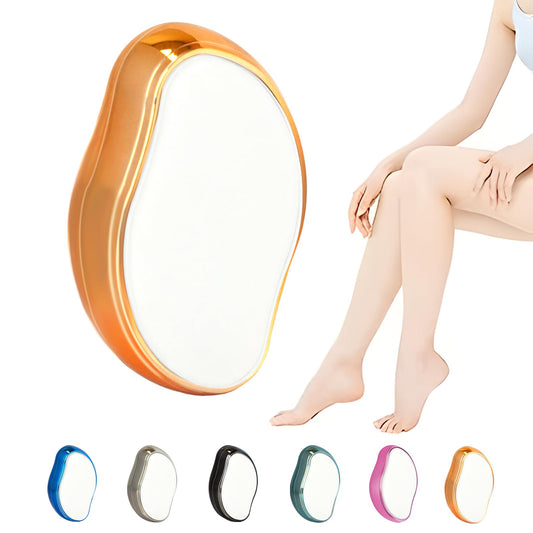 m MU Painless Epilator, Stone Depilatory, Crystal Epilator, Reusable Nano Crystals Epilator, Hair Removal Tool for Legs, Arms and Back/Gold