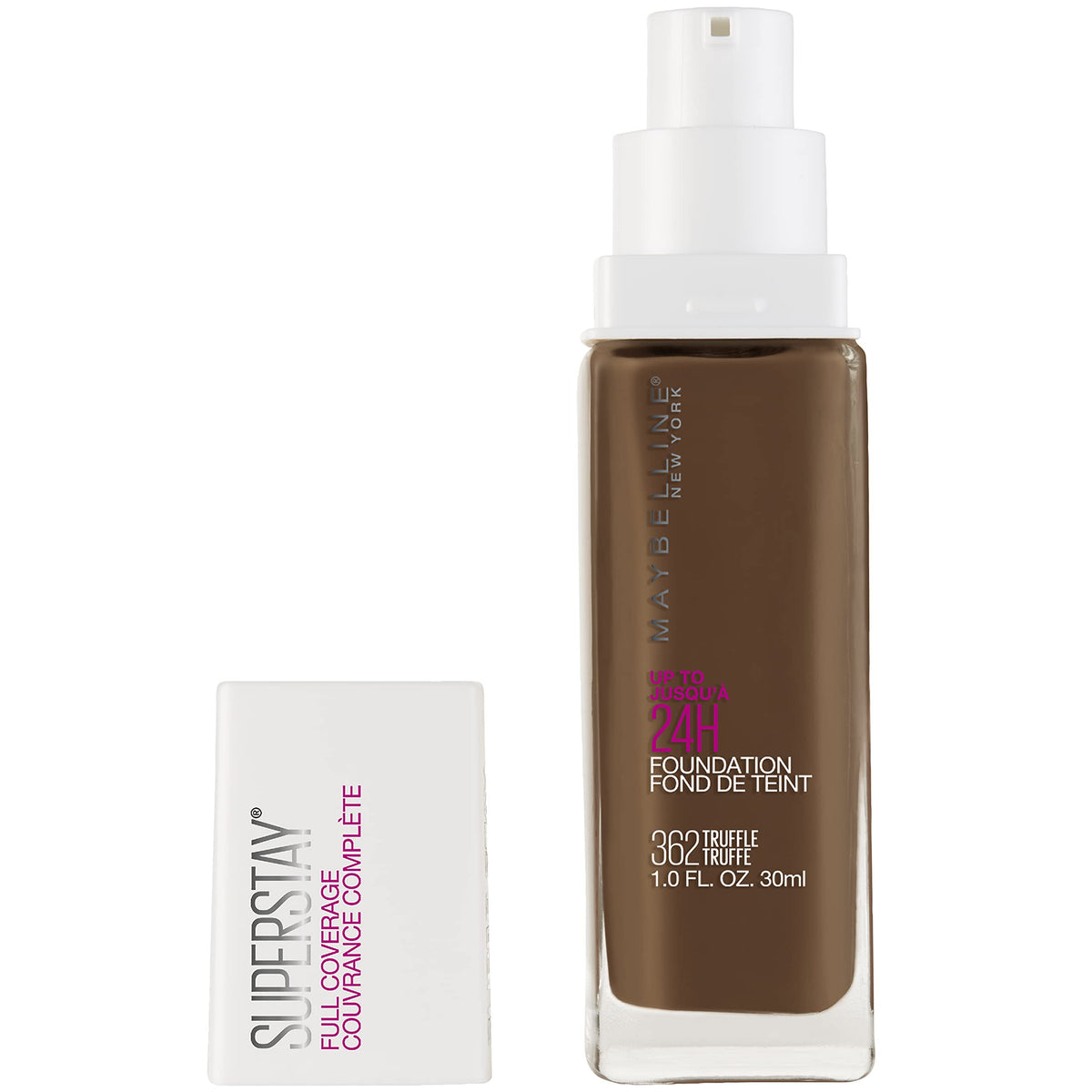 Maybelline Super Stay Full Coverage Liquid Foundation Makeup, Truffle, 1 Fl Oz