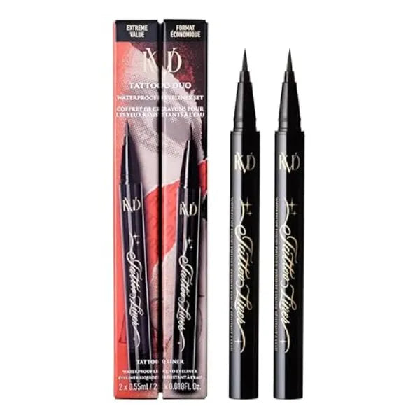 KVD Tattoo Duo Full Size Eyeliner Set Trooper Black