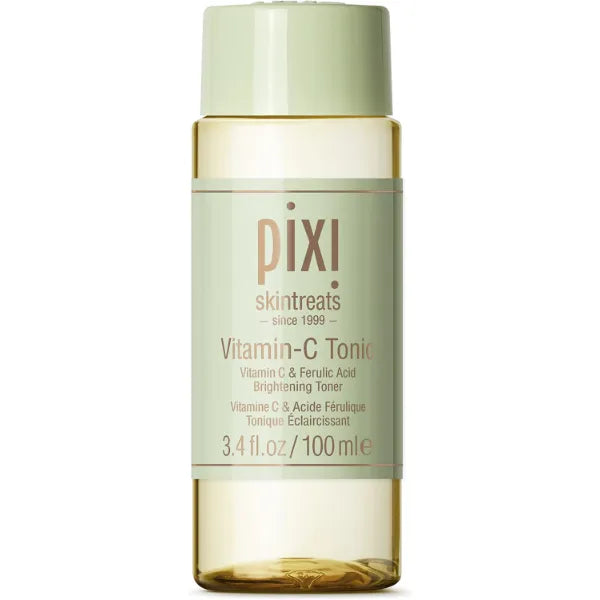 Pixi Vitamin-C Tonic,Brightening & Soothing Facial Toner, Boost Skin Luminosity, Infused with Vitamin-C & Ferulic Acid, Alcohol Free Daily Toner, 100ml / 3.4fl oz Travel Size Skin Care