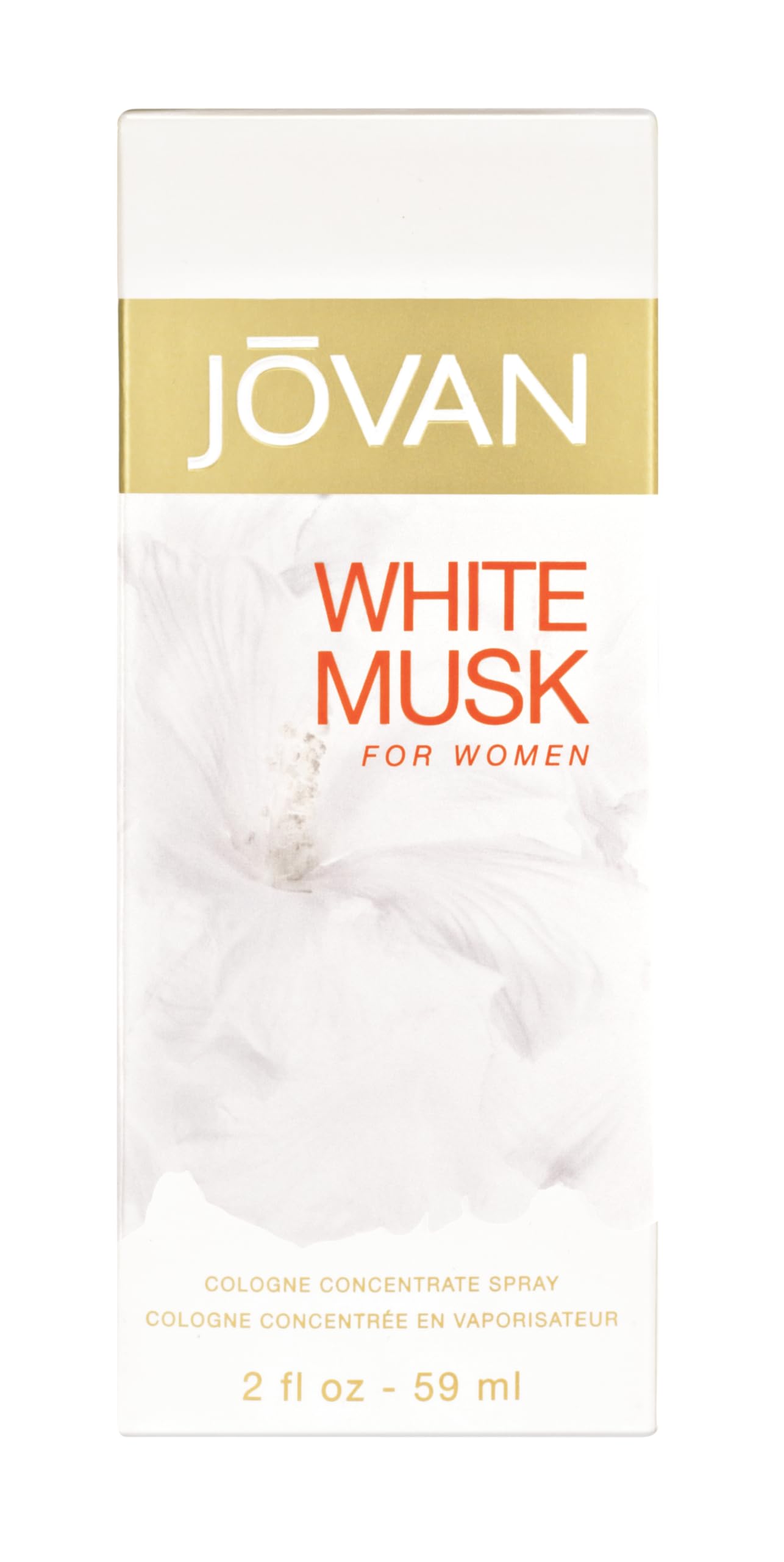 Jovan White Musk Eau de Cologne Spray, Enticing Cologne for Women, Vegan Formula, 59ml