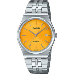 Casio Men's Watch - MTP-B145D-7BVDF White Dial Silver / Yellow