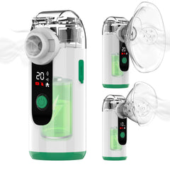 Bouldon Hand-held Nebulizer for Respiratory System, Portable Nebulizer with Self-Clean Mode, Rechargeable Nebulizer for Adults and Kids