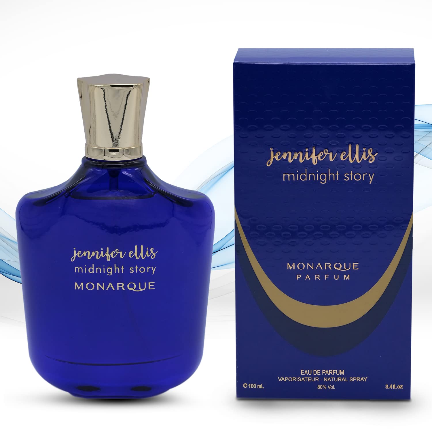 Jennifer Elliz Midnight Story by Monarque for men and women EDP perfum floral-fruity longlasting fragrance 100ml