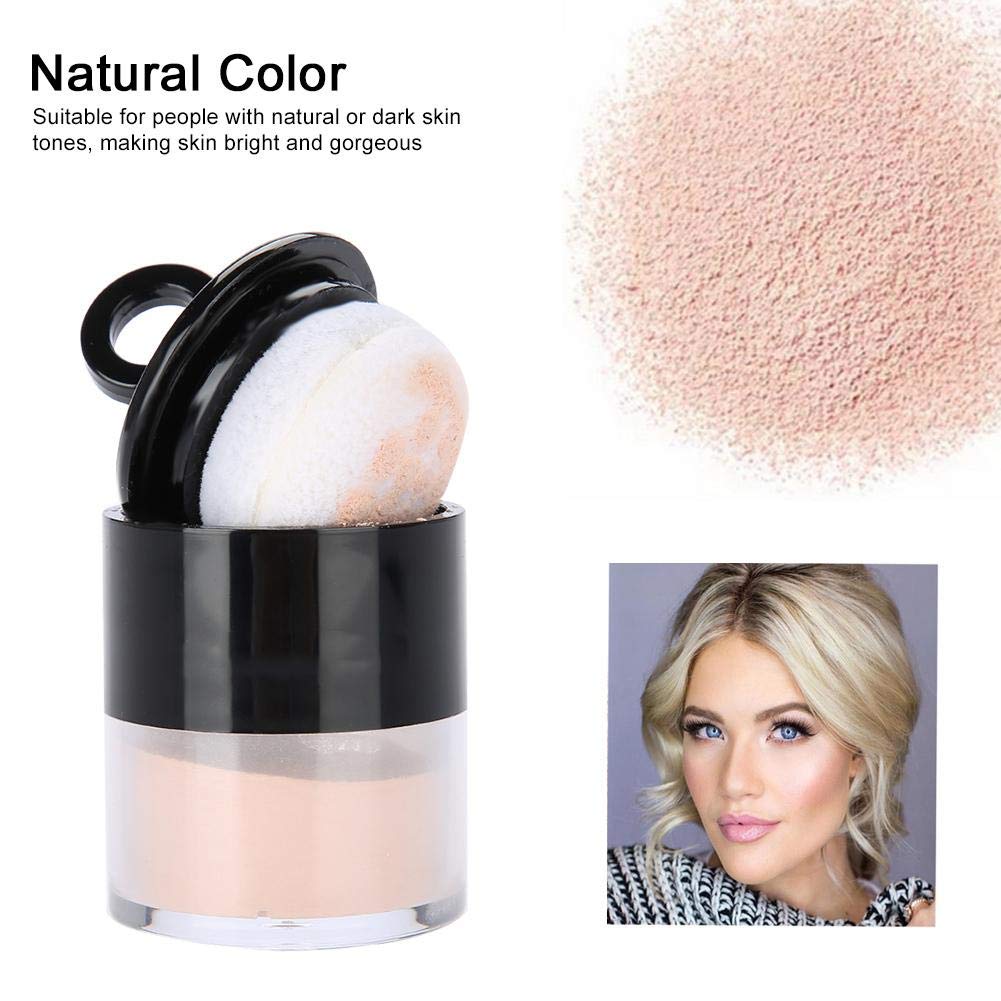 Professional Loose Face Powder, Translucent Loose Powder Oil Control Whitening Makeup Powder for Setting or Foundation, Lightweight, Long Lasting(FT02)