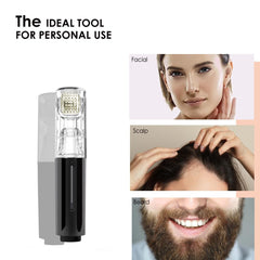 KASTWAVE 0.25mm Derma Roller Kit for Face, Scalp & Beard - Microneedling Tool for Glowing Skin & Anti-Aging, Skin Care for Men & Women (Black)