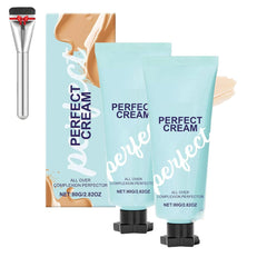 All-Over Complexion Perfector, Supreme Creme All-Over Complexion Perfector, Waterproof and Sweat Resistant Makeup Holding Concealer, Long-Lasting Cc Cream Foundation (2pcs)