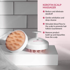 K Kerotin Scalp Massager Stimulates The Scalp, Promotes Hair Growth, Improves Circulation, and Reduces Stress