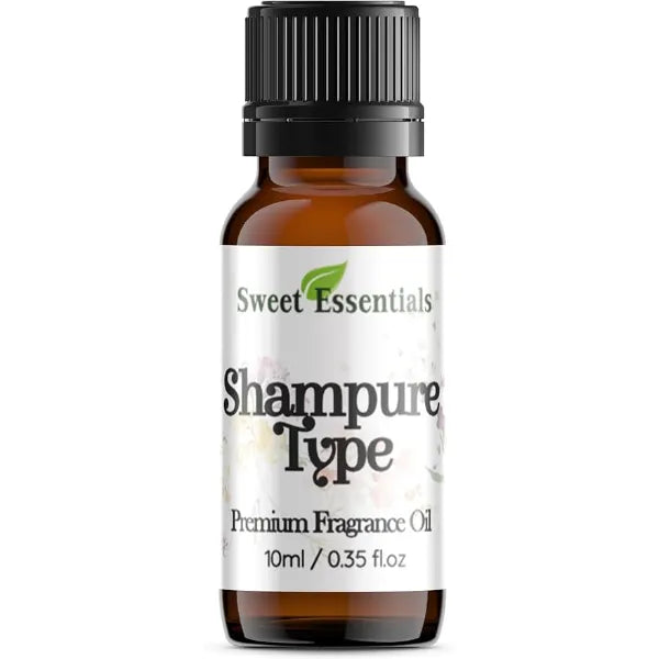 Sweet Essentials Shampure Type, 10ml (0.35fl oz) Premium Fragrance Oil, Aromatherapy, Diffuser, Crafts, Soap, Home Scents, Bath & Body, DIY Parfum and Much More. Versatile & Long Lasting