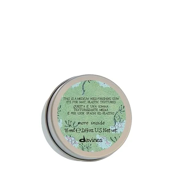 Davines This Is A Medium Hold Finishing Gum, Medium Hold Texture & Matte Finish Dry Paste for Defined Styles  Workable & Remoldable, 2.54 Fl Oz