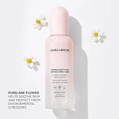 Laura Mercier Translucent Pure Setting Spray, 16HR Long Lasting Wear, Hydrating, Skin-Comforting Formula, Weightless Feel, Invisible Finish, All Day Oil Breakthrough Control