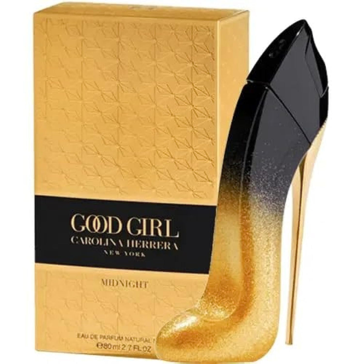 Carolina Herrera Good Girl Midnight EDP Perfume 80 ml, Gold/Black