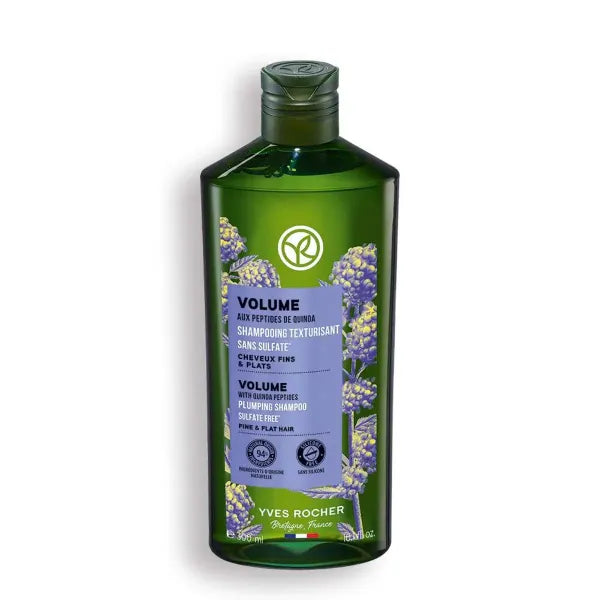 Yves Rocher Volume Plumping Shampoo with Quinoa Extract Visibly Increases Hair Volume After Just 3 Uses - 300 ml /10.1