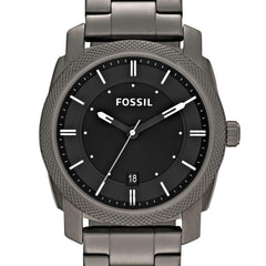 Fossil Machine Men's Watch with Stainless Steel or Leather Band, Chronograph or Analog Watch Display Black