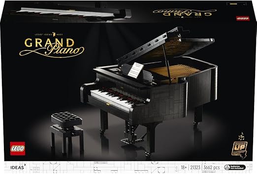 LEGO 21323 Ideas Grand Piano Model Building Set for Adults, Collectible Home Décor Kit, Gift for Music Lovers, Men, Women, Him & Her with Motor and Power Functions