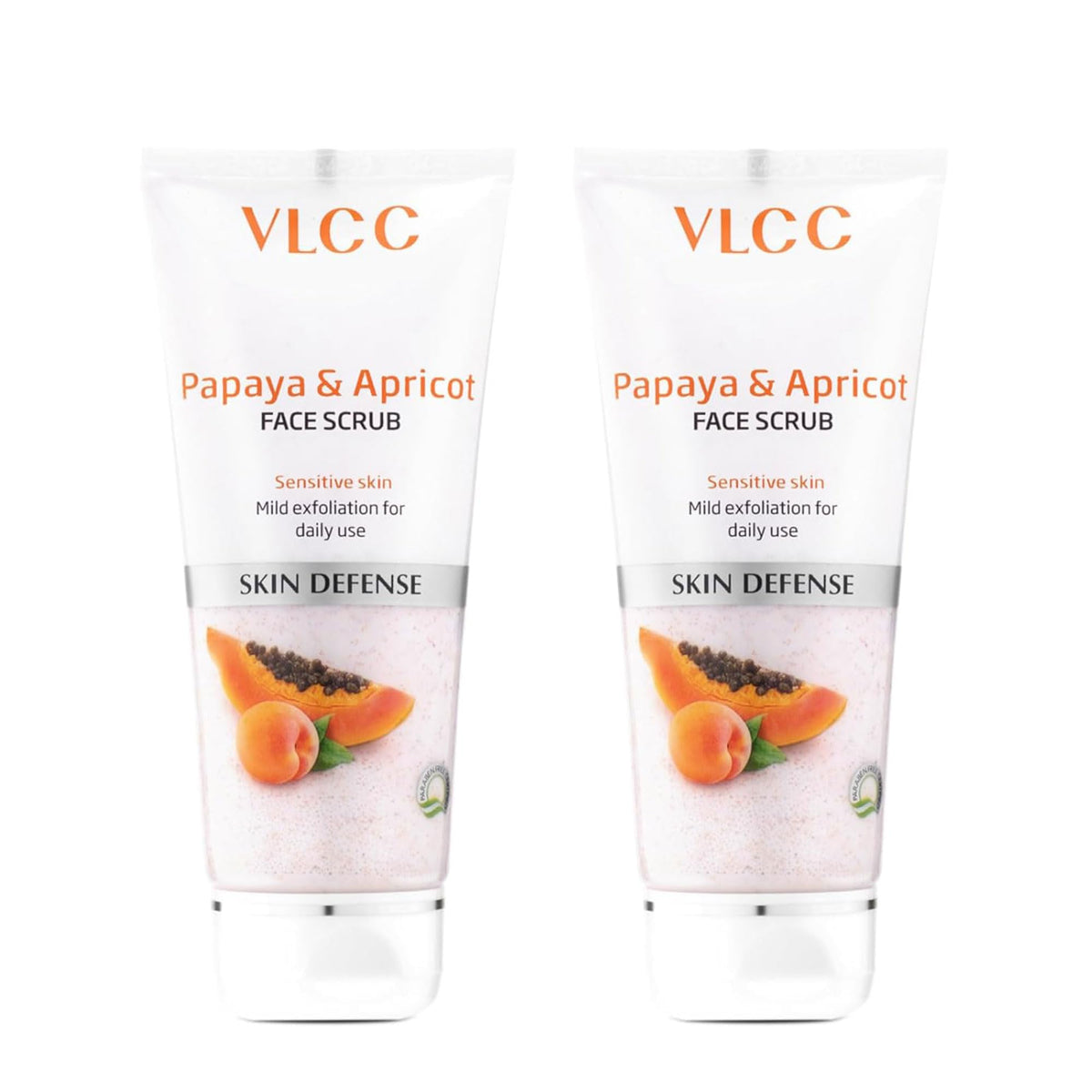 VLCC Papaya & Apricot Face Scrub, 80gm (Pack of 2)