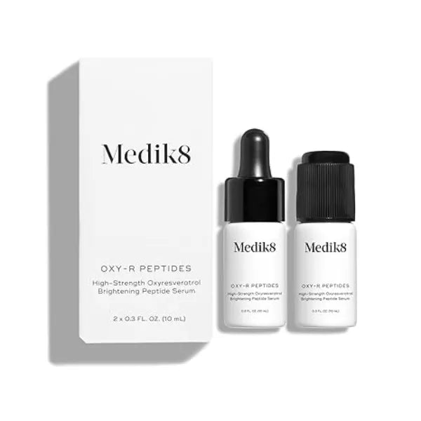 Medik8 Oxy R Peptides Serum Dark Spot Corrector With Twin Peptides Face Serum For Women and Men Gentle on Sensitive Skin Gluten Free 0.3 oz