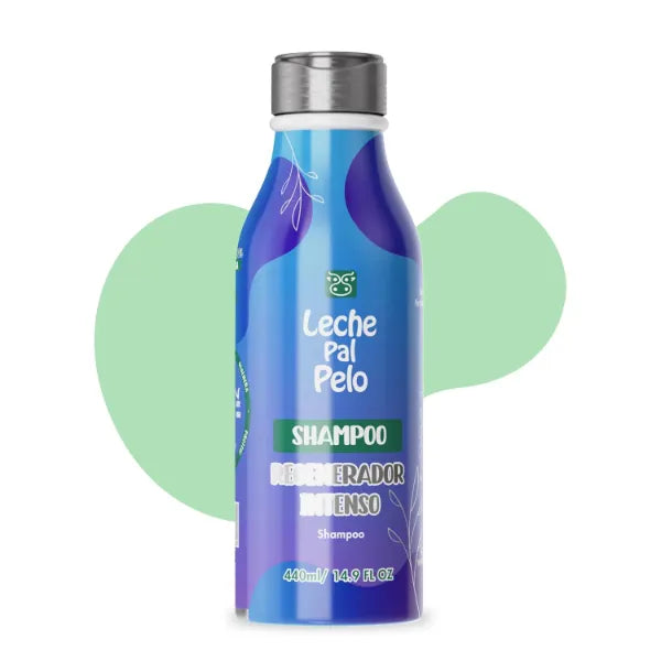 Leche Pal Pelo Intense Regenerator - Shampoo for Dry, Damaged Hair - With Coconut Milk, Aloe Vera, Amino Acids - 14.9 oz