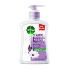 Dettol Sensitive Hand Wash Liquid Soap Pump, Lavender & White Musk Fragrance, 200 Ml, Pack Of 3