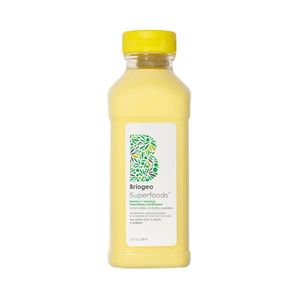 Briogeo Superfoods Banana + Coconut Nourishing Conditioner, Replenish Dull, Dry Hair and Supports Healthy Hair and Scalp, Moisturizing for All Hair Textures, Vegan, Cruelty-Free