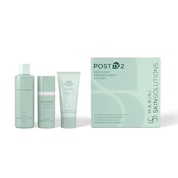 Marini SkinSolutions PostTX 2 Recovery Enhancement 3 Step System for Aggressive Aesthetic Procedures Calms, Hydrates, Protects & Enhances Results of Skin Treatments Made in the USA