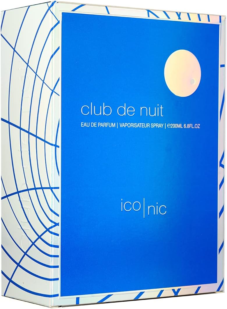 Armaf Club De Nuit Iconic Eau De Parfum For Man 200ML Blue, Perfumes For Men, Citrus Fragrance For Him